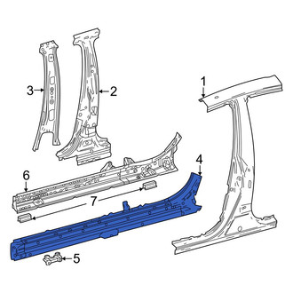 Toyota OE - Center Left Rocker Panel Reinforcement