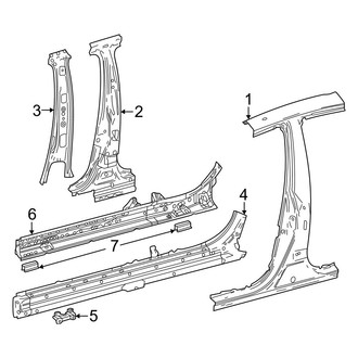Toyota OE - Pillars, Rocker & Floor - Center Pillar & Rocker