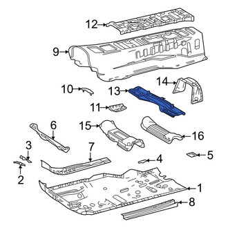 Toyota OE - Center Floor Pan Reinforcement