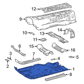 Toyota OE - Front Left Floor Pan