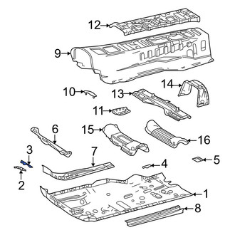 Toyota OE - Front Left Floor Extension