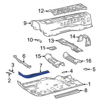 Toyota OE - Front Left Floor Pan Reinforcement