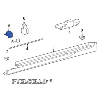 Toyota OE - Left Rocker Panel Molding Cap