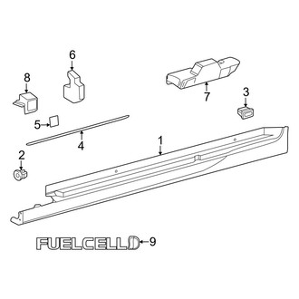 Toyota OE - Pillars, Rocker & Floor - Exterior Trim