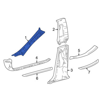 Toyota OE - Left Body A-Pillar Trim Panel