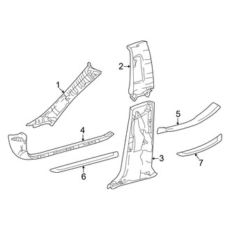 Toyota OE - Pillars, Rocker & Floor - Interior Trim