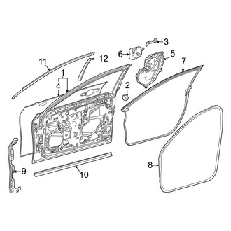 Toyota OE - Front Door - Door & Components