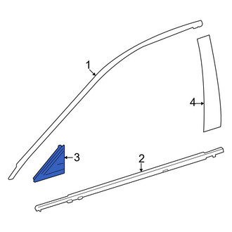 Toyota OE - Front Left Door Window Molding