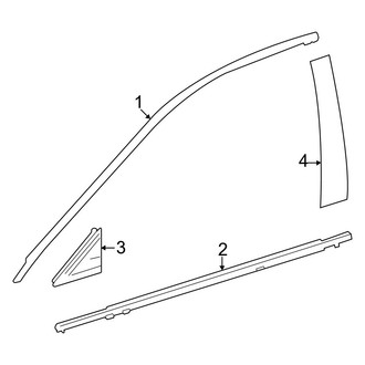 Toyota OE - Front Door - Exterior Trim