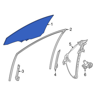 Toyota OE - Front Left Door Glass