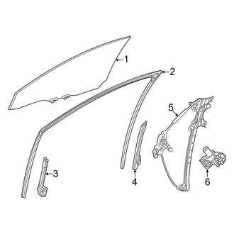 Toyota OE - Front Door - Glass & Hardware