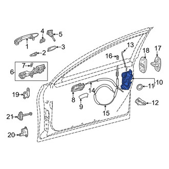 Toyota OE - Front Right Door Latch Assembly