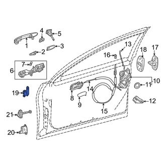 Toyota OE - Front Left Upper Door Hinge