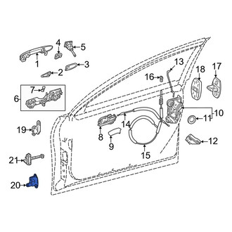 Toyota OE - Front Left Lower Door Hinge