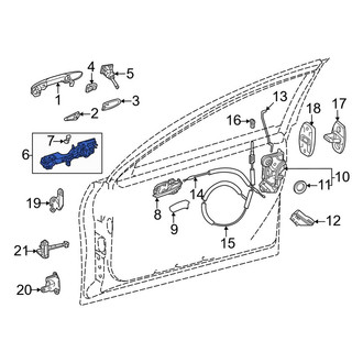 Toyota OE - Front Left Exterior Door Handle Base