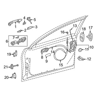 Toyota OE - Front Door - Lock & Hardware