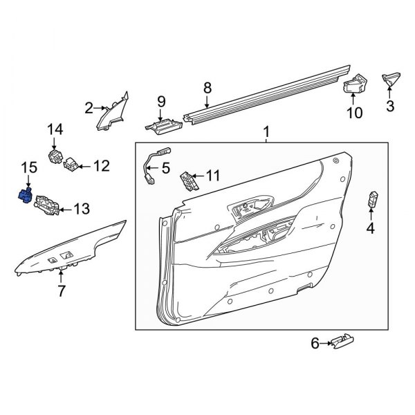 Door Mirror Adjustment Knob