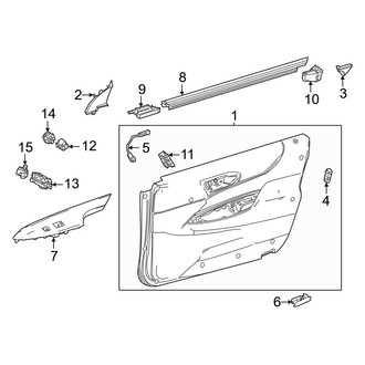 Toyota OE - Front Door - Interior Trim