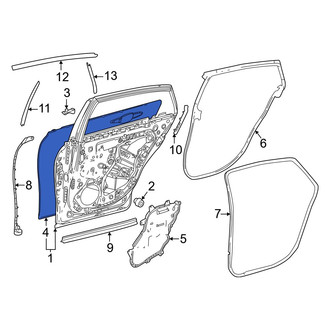 Toyota OE - Rear Right Outer Door Outer Panel