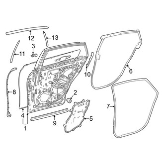 Toyota OE - Rear Door - Door & Components