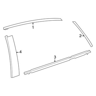 Toyota OE - Rear Door - Exterior Trim