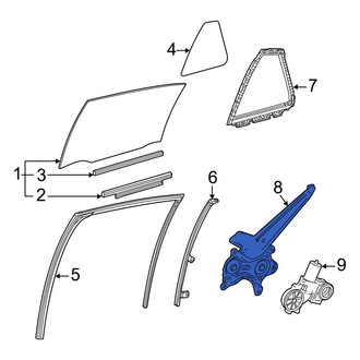 Toyota OE - Rear Left Window Regulator