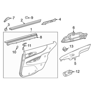 Toyota OE - Rear Door - Interior Trim