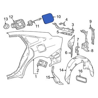 Toyota OE - Rear Fuel Filler Door