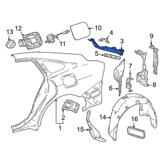 Toyota OE - Left Body D-Pillar
