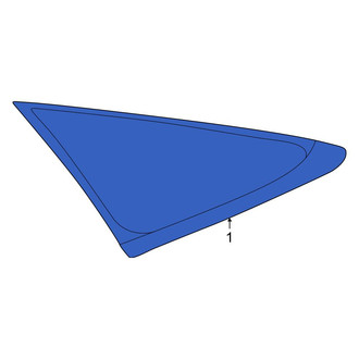 Toyota OE - Rear Left Quarter Glass