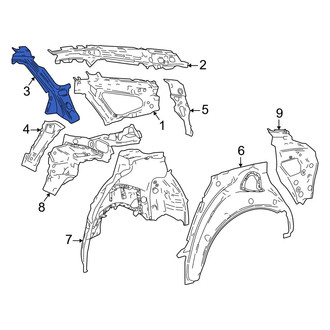 Toyota OE - Rear Right Outer Quarter Panel