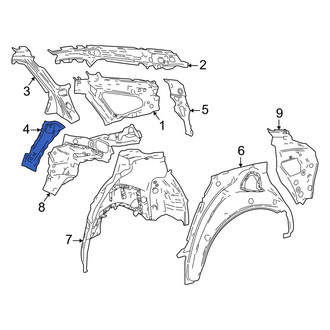 Toyota OE - Rear Left Lower Quarter Panel Extension