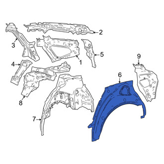 Toyota OE - Rear Left Outer Wheel Housing Side Panel