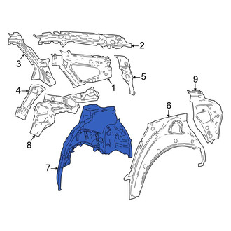 Toyota OE - Rear Left Inner Wheel Housing Side Panel