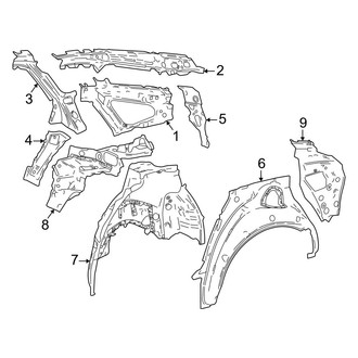 Toyota OE - Quarter Panel - Inner Components