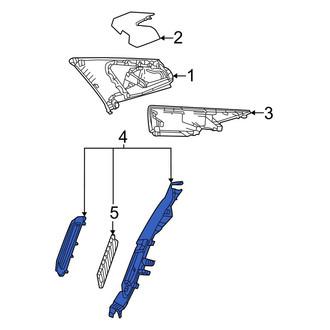 Toyota OE - Rear Left Lower Interior Quarter Panel Trim Panel