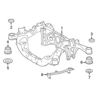 Toyota OE - Rear Suspension - Suspension Mounting