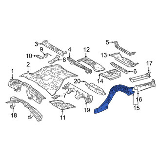 Toyota OE - Rear Left Floor Side Rail