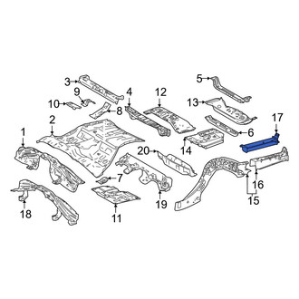 Toyota OE - Rear Left Floor Side Rail Reinforcement