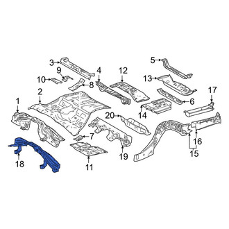 Toyota OE - Rear Center Floor Pan Crossmember