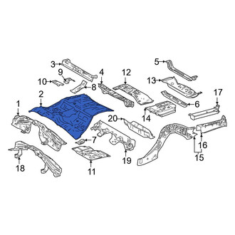 Toyota OE - Rear Center Floor Pan