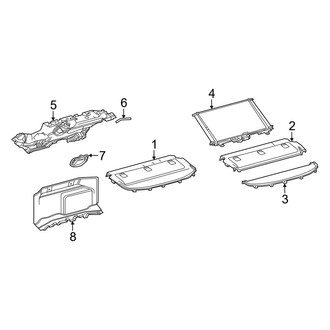 Toyota OE - Rear Body & Floor - Interior Trim (Package Tray & Partition Panel)