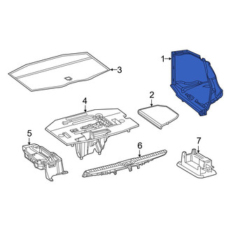 Toyota OE - Rear Left Trunk Trim Panel