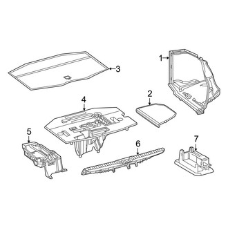 Toyota OE - Rear Body & Floor - Interior Trim (Trunk Room)