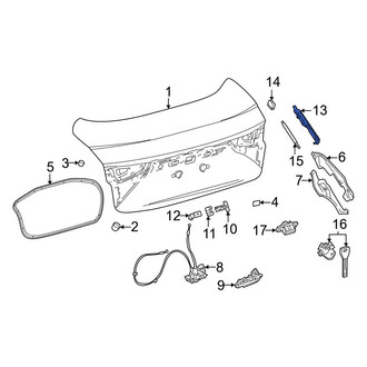 Toyota OE - Rear Left Deck Lid Hinge
