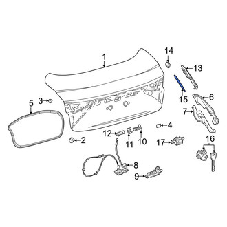 Toyota OE - Trunk Lid Lift Support