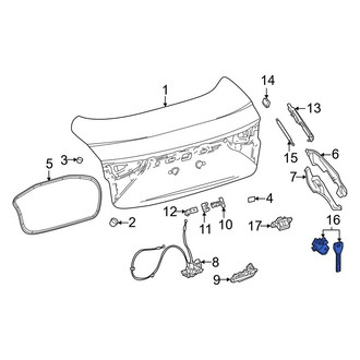 Toyota OE - Rear Deck Lid Lock