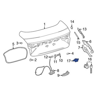 Toyota OE - Rear Trunk Lid Release Switch