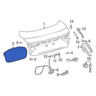 Toyota OE - Rear Inner Deck Lid Seal