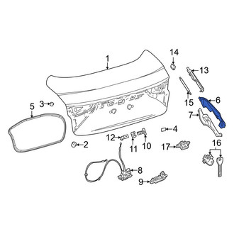 Toyota OE - Rear Left Deck Lid Hinge Cap